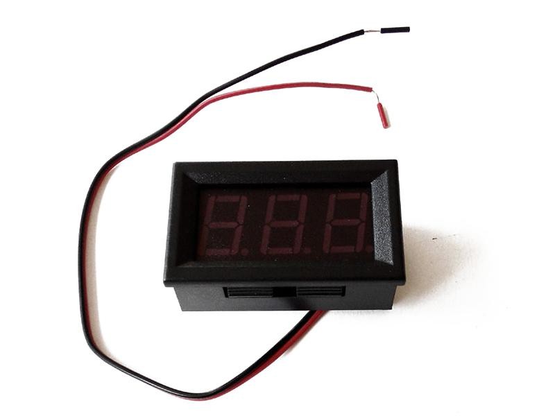 Voltmeter Red LED 4.5 to 30 Volt DC