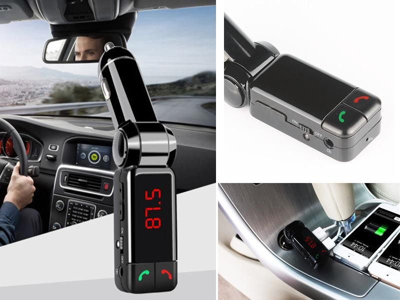4 in 1 Car Audio Transmitter FM Bluetooth Changer