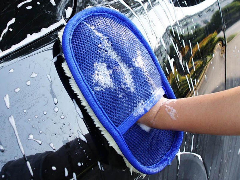 Faux Wool Wash Mitt Car Cleaning Glove
