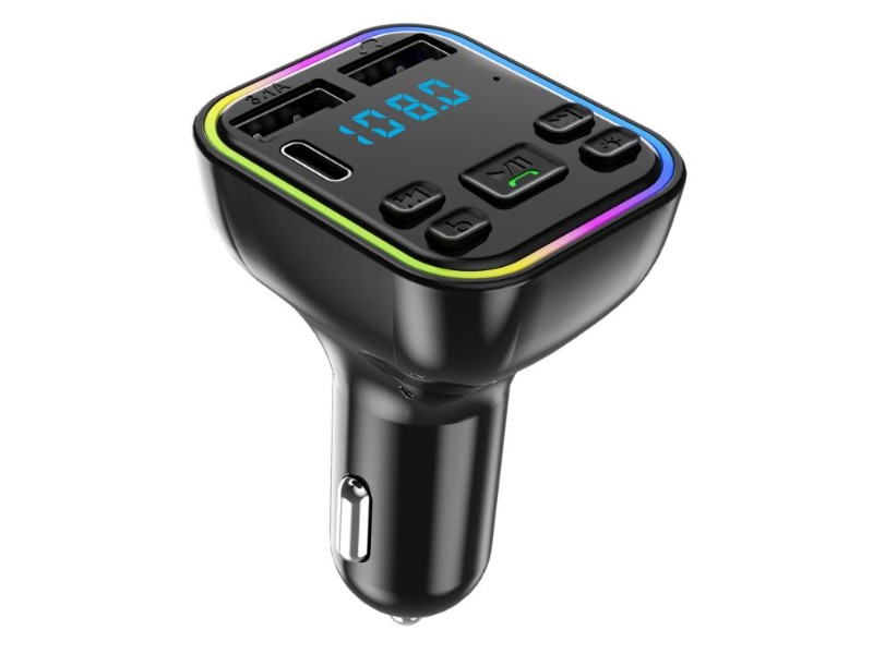 Bluetooth 5.0 Car FM Transmitter & Charger - Dual USB/Type-C NZ