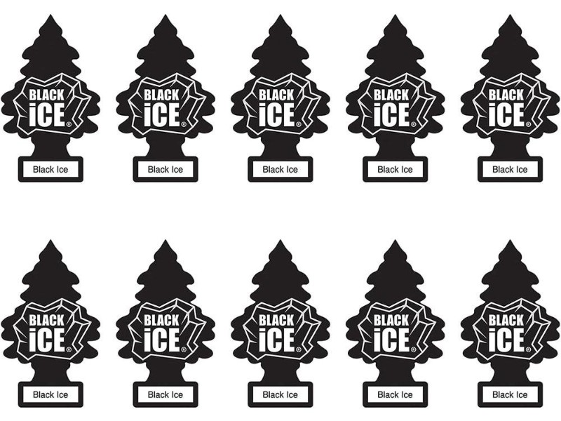 10PCS Little Trees Car Freshener Black Ice