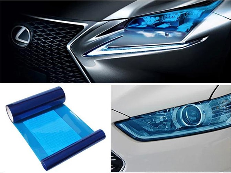 Head and Brake Light Tint Film - Blue