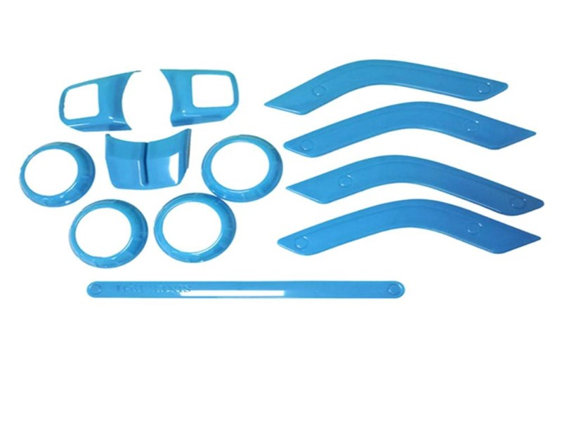 12 PCS Interior Decoration Trim Kit for Jeep Wrangler 2011-2017