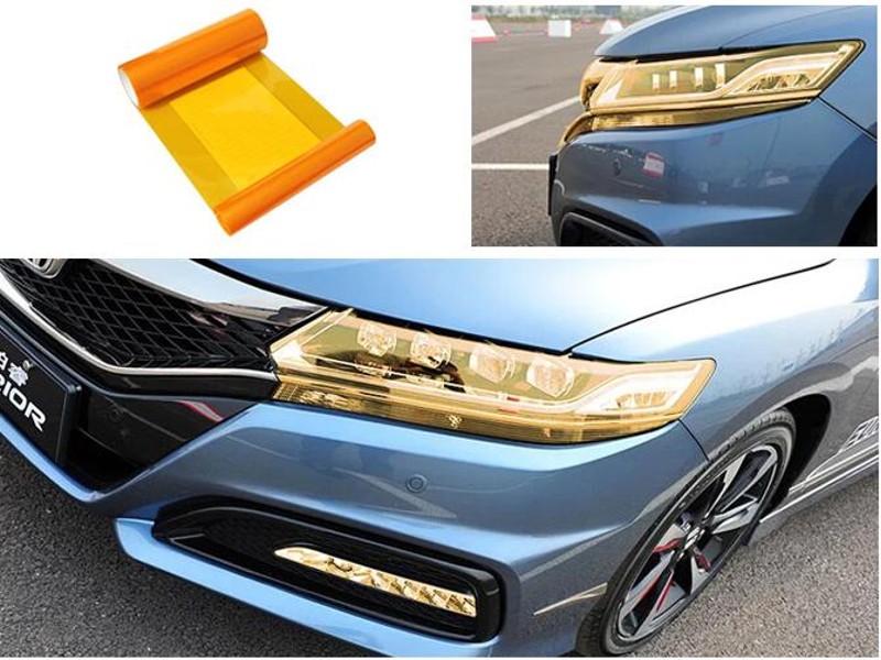 Head and Brake Light Tint Film - Yellow