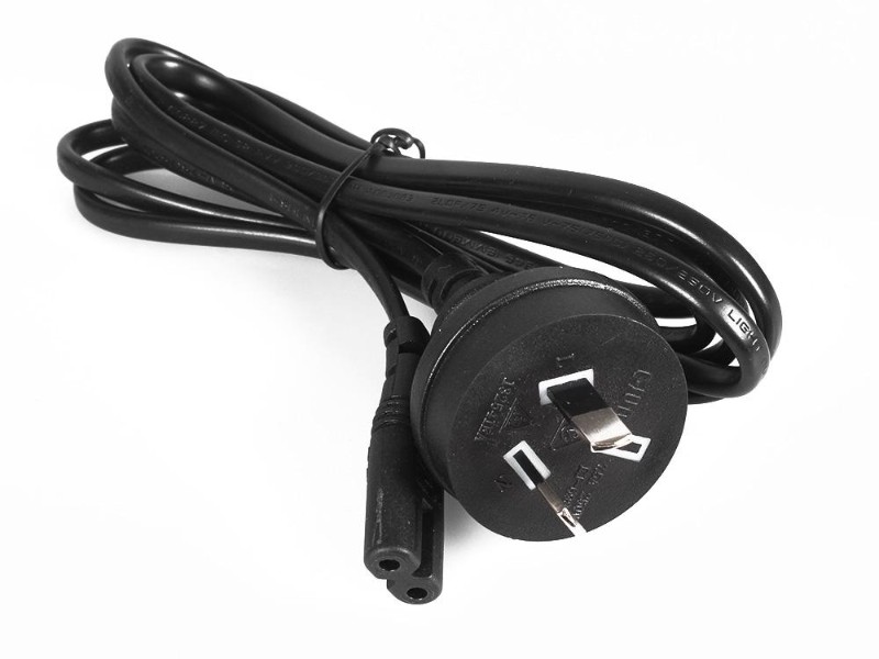 AU Plug Power Cable 2-prong 2 Cord 1.5M