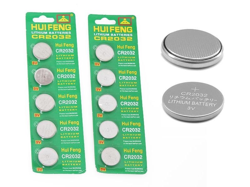 10 X CR 2032 CR2032 Lithium Button Batteries