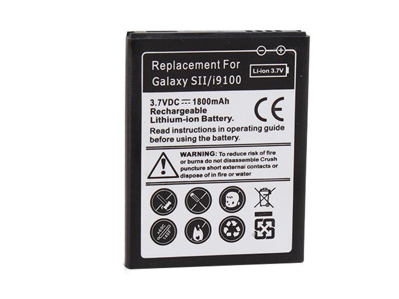 Replacement Battery for Samsung Galaxy S2 i9100 1800mAh