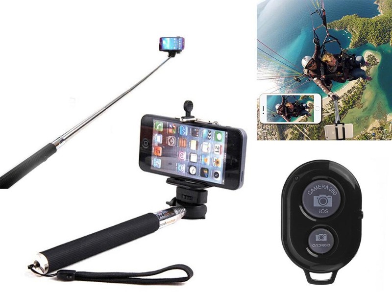 Telescopic Selfie Stick | 108cm Max Ext. | Bluetooth Remote