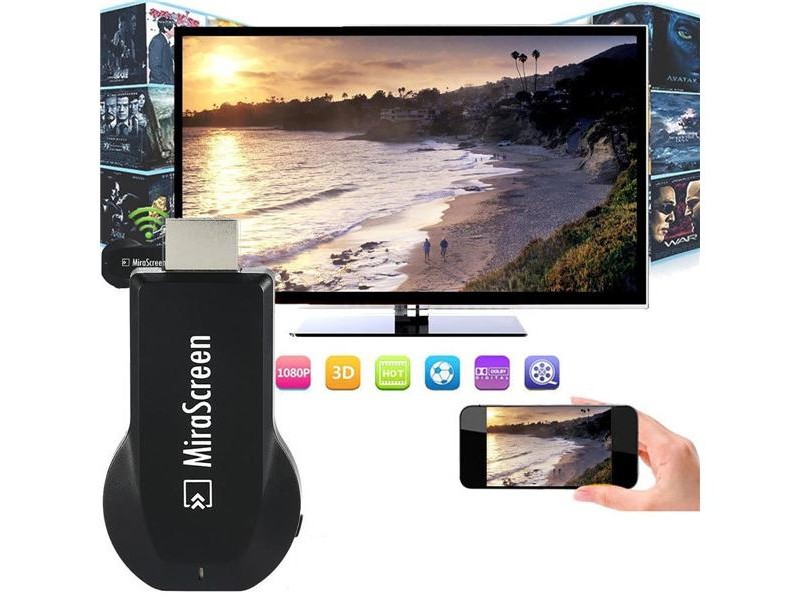 MiraScreen 2.4GHz TV Stick Dongle WiFi Display Receiver