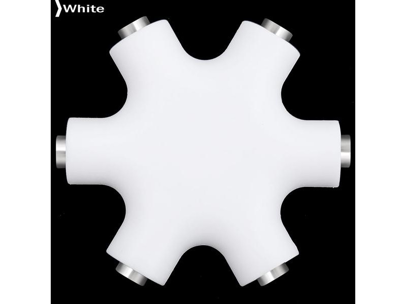 5-Way Headphone Audio Splitter - White