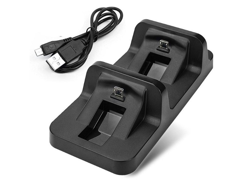 Black Controller Charging Dock Station for PS4