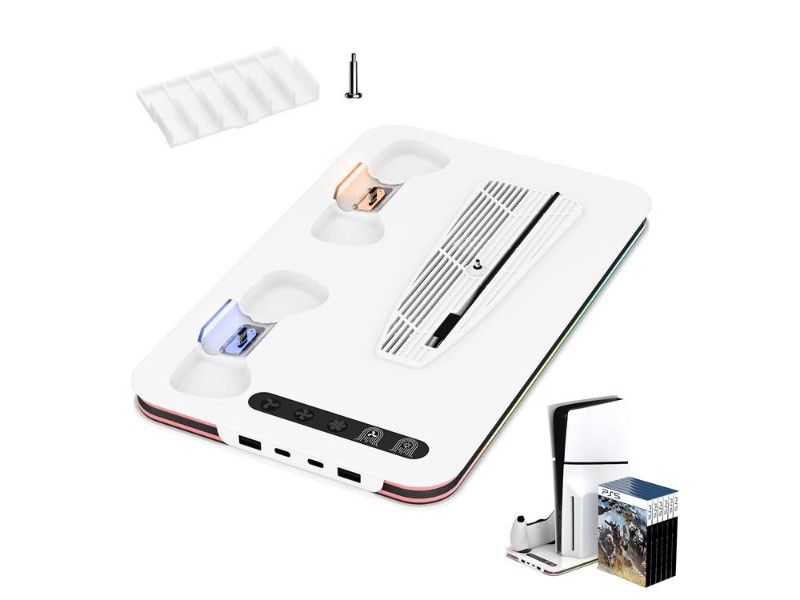 PS5 Cooling & Charging Stand w/ Fan, Controller Docks