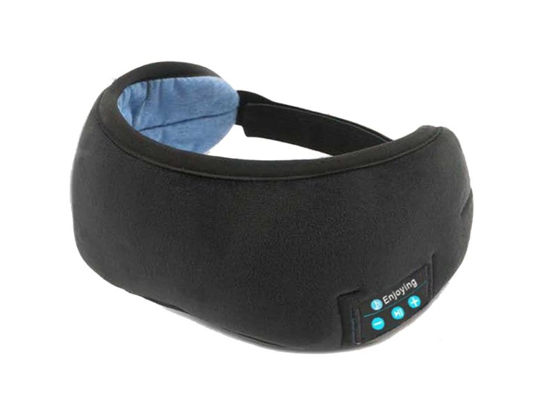 Black Wireless Bluetooth Memory Foam Headset Eye Mask