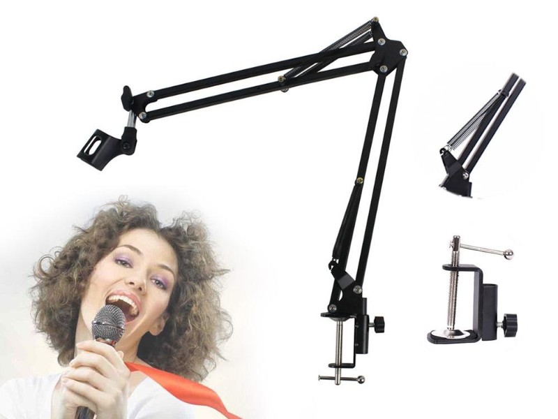 Microphone Boom Arm Stand with Desk Clamp