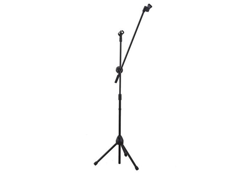 Adjustable Microphone Stand with Boom Arm & Tripod