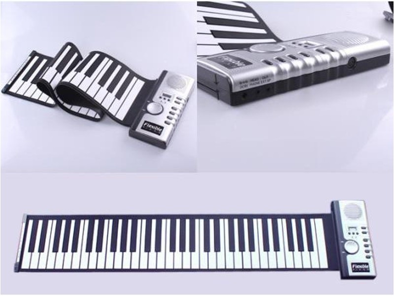 61 Keys Flexible Roll-up Electronic Piano Keyboard
