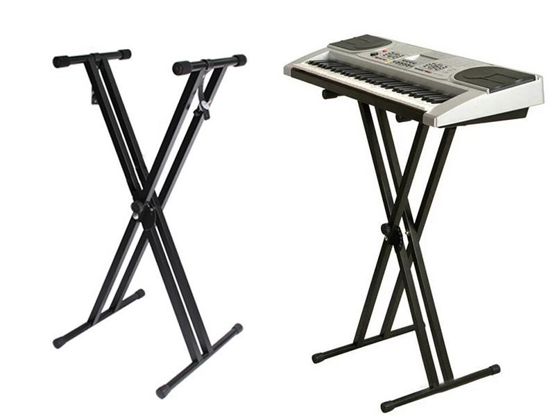 Double Braced Keyboard Stand Height 61-98cm