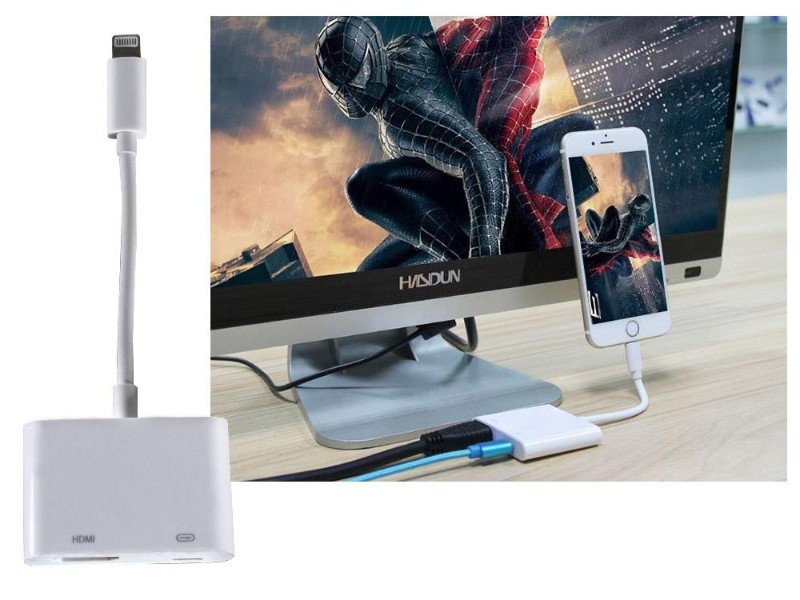 8 Pin to Digital AV TV HDMI Cable Adapter For iPhone iPad