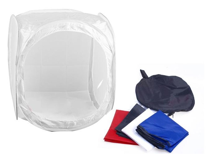 Photo Studio Light Tent Soft Box 80x80cm with Backdrops