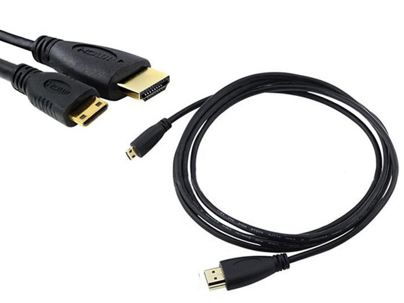 Mini HDMI to HDMI Cable (V1.4) - 2M