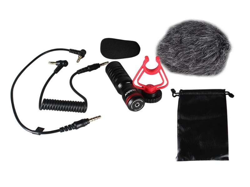 Compact On-Camera Microphone with Shock Mount