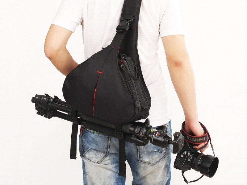 Triangle Chest Shoulder Bag for Camera  DSLR