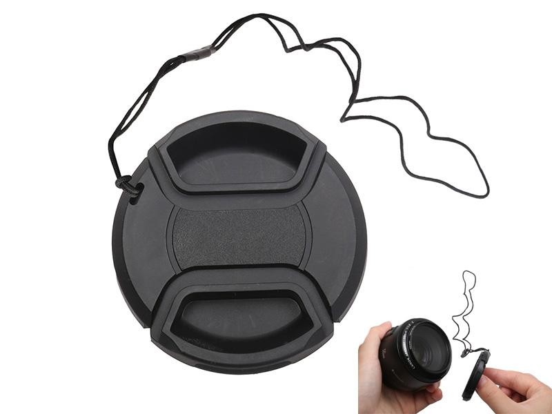 Lens Cap Centre Pinch 58mm Corded For Camera Lens