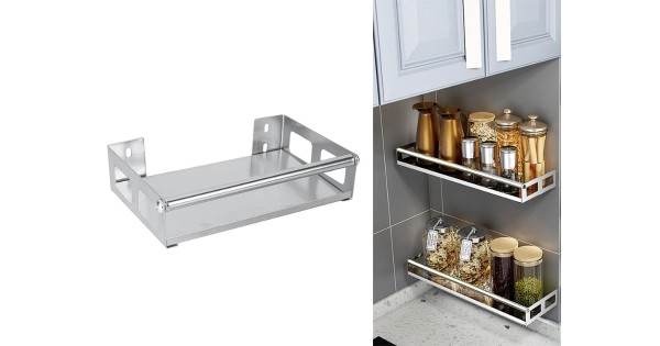 Stainless Steel Kitchen Spice Rack Bathroom Organizer - NZ$7.88 | eMax ...