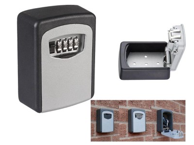 Wall Mount Safe Key Box with Combination Lock