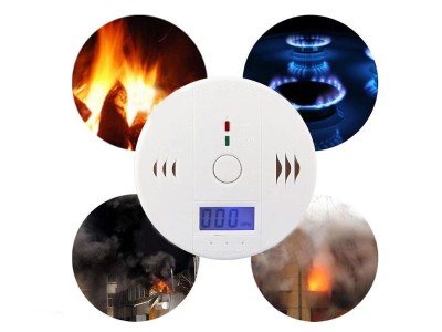 Wireless Carbon Monoxide Alarm with Digital LCD Display