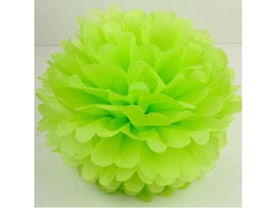 5 x Apple Green Tissue Paper Pom Pom Wedding Decoration