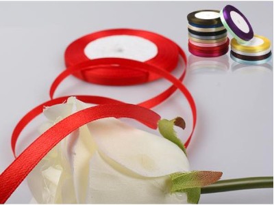 Satin Ribbon,Red 12mm(W) X 22.5m(L)