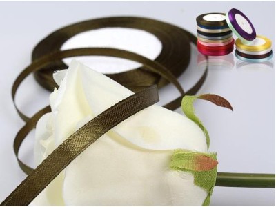 Satin Ribbon,Olivine 12mm(W) X 22.5m(L)