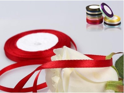 Satin Ribbon,Wine Red 12mm(W) X 22.5m(L)