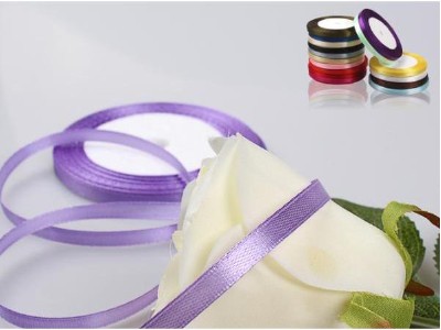 Satin Ribbon,Lavender 12mm(W) X 22.5m(L)