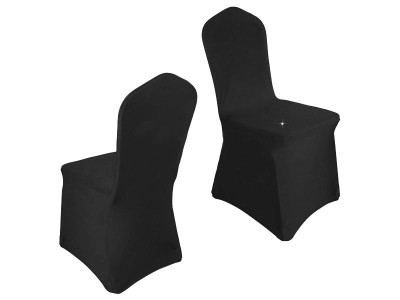50PCS Black Lycra Chair Covers