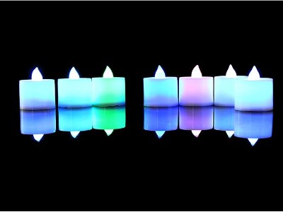 Colorful LED Tea Light Candles for Wedding & Party 24PCS