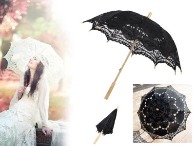 Black Lace Wedding Umbrella