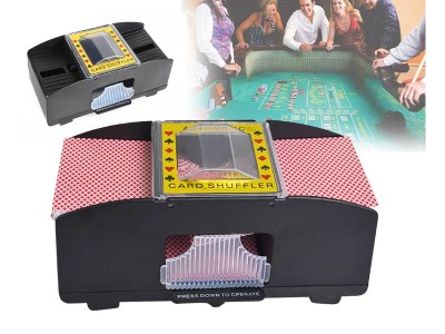 2-Deck Automatic Card Shuffler for Poker & Games