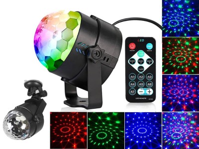 Disco Ball Lights Sound Activated Colorful LED Party Light