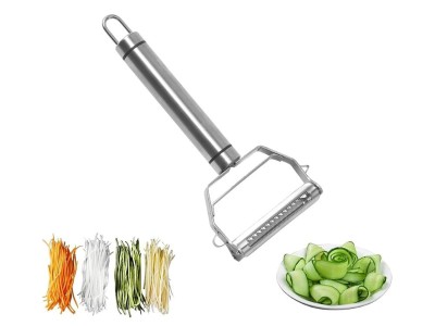 Stainless Steel Vegetable Peeler & Grater, 2-in-1 Kitchen Tool