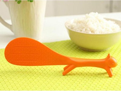 Creative Squirrel Table Rice Scoop Ladle - Orange