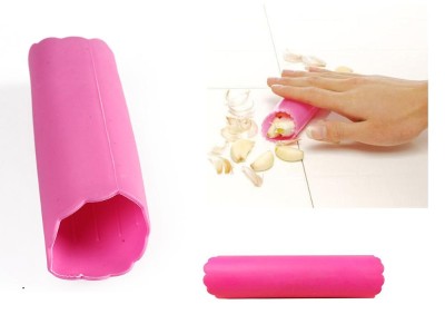 Rose-carmine Silicone Garlic Peeler
