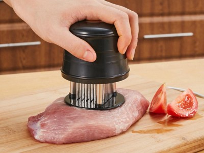 Meat Tenderizer with 56 Stainless Steel Prongs