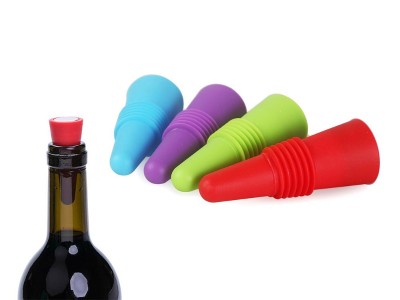 4pcs FDA-certificated Silicone Wine Bottle Stoppers