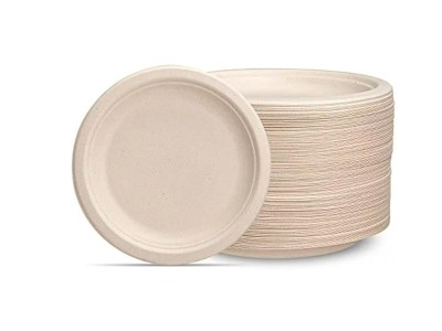 50Pcs Disposable Paper Plates 9 inches