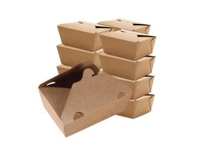 50Pcs Disposable Paper Food Container Box