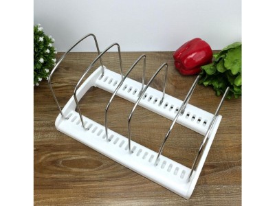 Stainless Steel Lid Storage Rack Baking Pan Holder