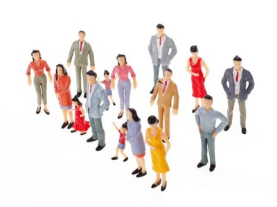 Pack of Colorful Painted Model Train Passenger Figures
