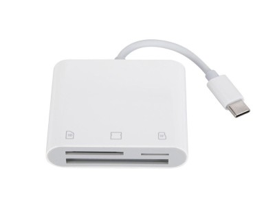USB-C 3-in-1 Card Reader Adapter for SD, Micro SD (TF) & CF Card